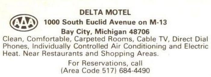 Delta Motel (Careys Motel) - Vintage Postcard